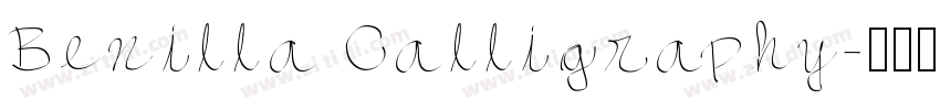 Benilla Calligraphy字体转换